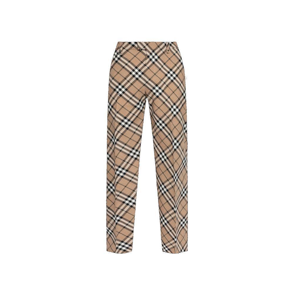 Burberry Wool Blend Check Pants BU-8815560884436-IT46 | S