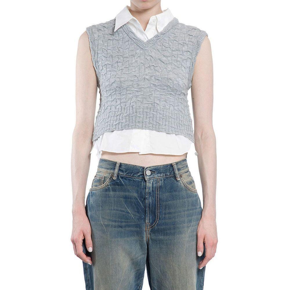 Acne Studios Layered-V-Neck Vest AC-8817250861268-S