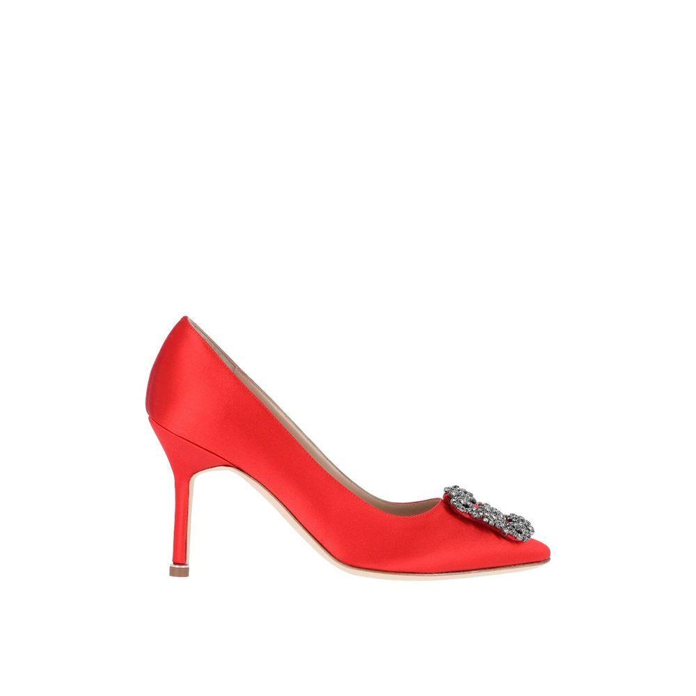 Manolo Blahnik Hangisi 090 Satin Pumps MA-8735516393684-EU36/US6