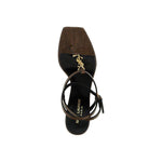 Saint Laurent Cassandra Leather Flip-Flop Sandals SA-8735555584212-EU36/US6