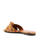 Saint Laurent Bianca Knotted Suede Slides SA-8736558121172-EU36/US6