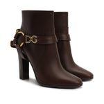Dolce & Gabbana Leather Ankle Boots DO-8736349814996-EU37.5/US7.5