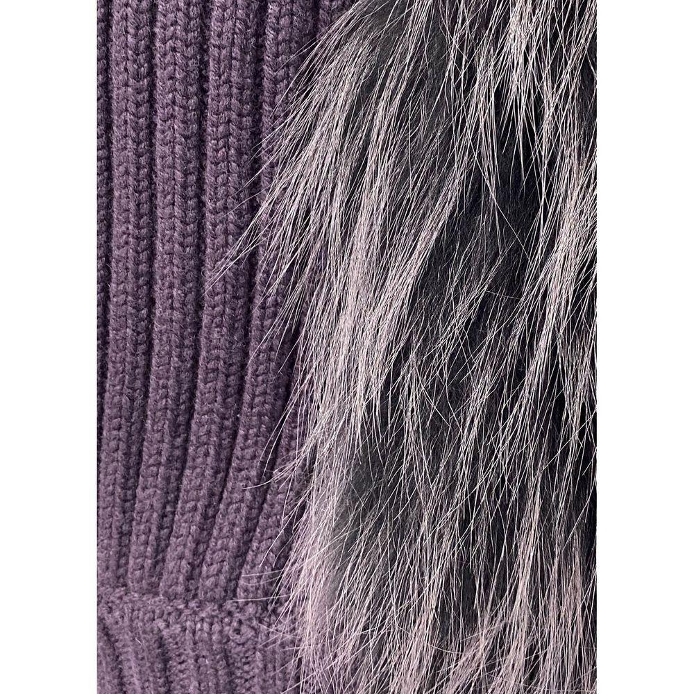 Fabiana Filippi Fox Fur Knitted Vest Jacket FA-8736386187476-IT46 | S
