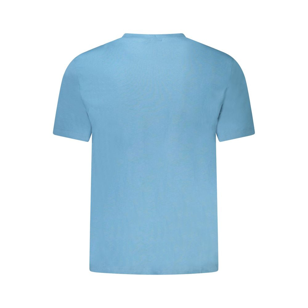 Calvin Klein Blue Cotton Men T-Shirt CA-39197-S