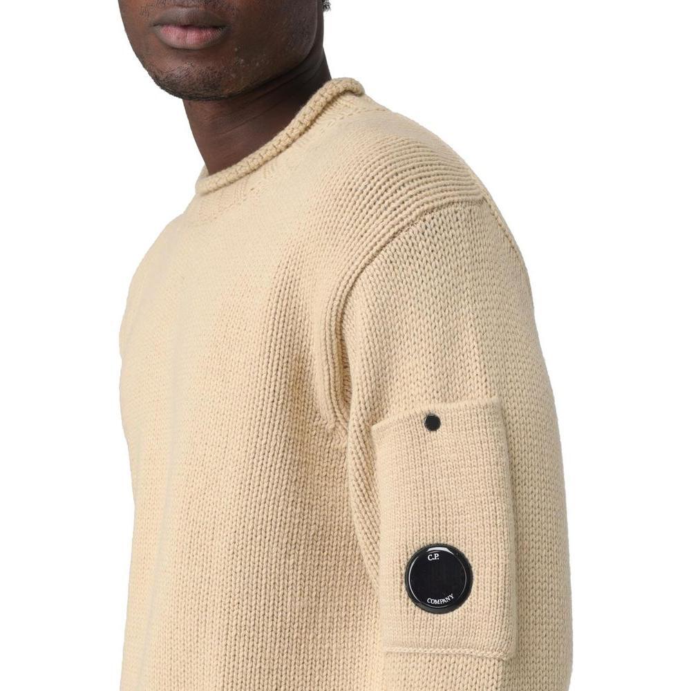 C.P. Company Beige Wool Sweater CP-14758-IT46 | S