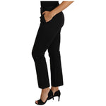 Dolce & Gabbana Black Dress Cropped Straight Straight Pants PAN61088-40