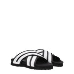 Palm Angels White Leather Slippers Sandals PA-8547346743561-EU35/US5