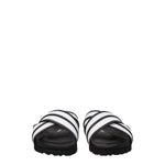 Palm Angels White Leather Slippers Sandals PA-8547346743561-EU35/US5