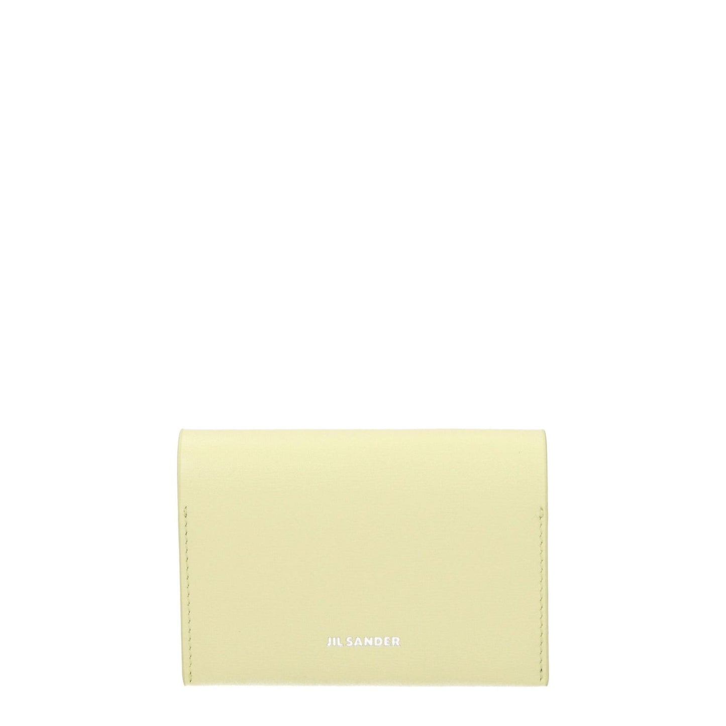 Jil Sander Yellow Leather Cardholders JI8547350446345BT