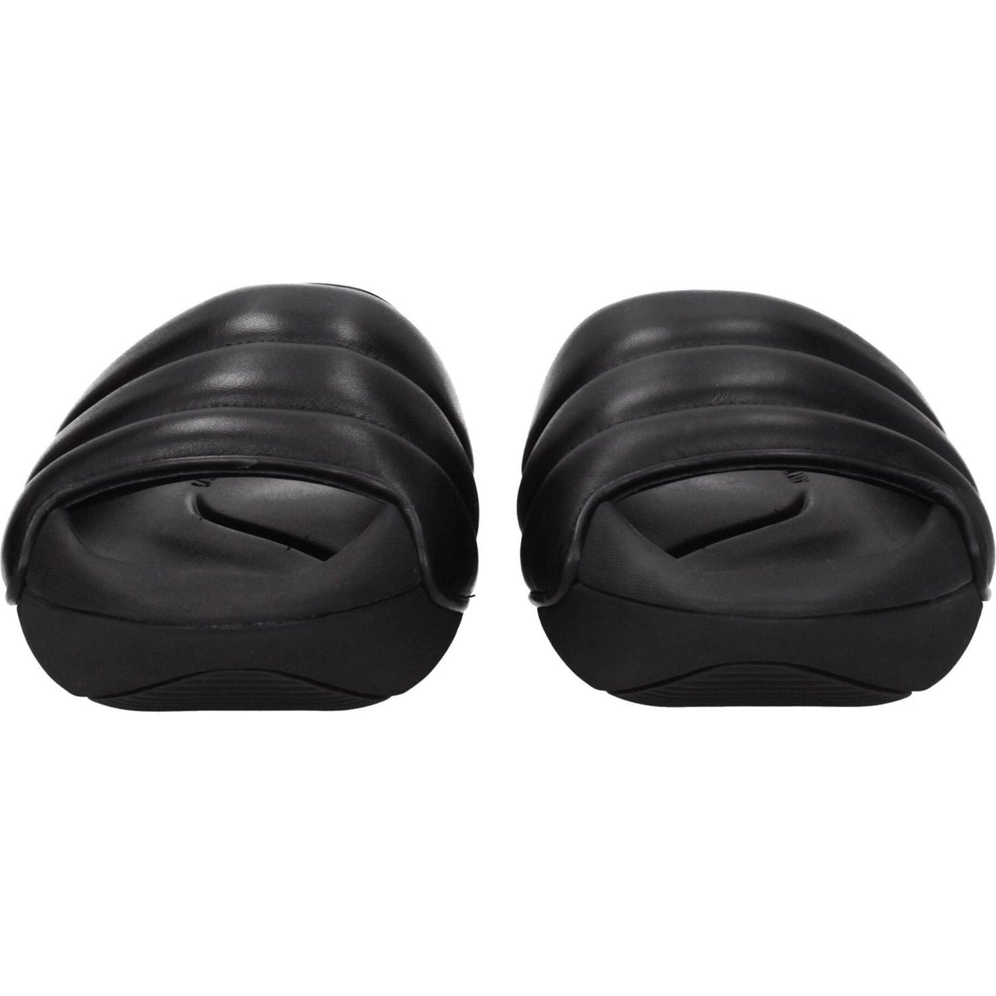 Balmain Black Leather Slippers Sandals BA-8547345924361-EU38/US8