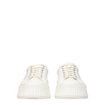 Jil Sander White Fabric Platform Sneakers JI-8547352609033-EU39/US6