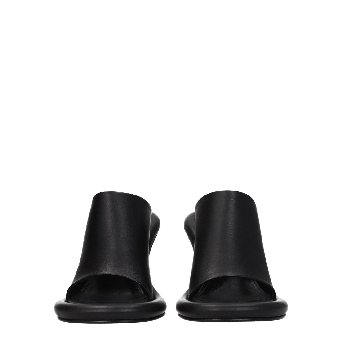 Jw Anderson Black Leather Stiletto Heels Sandals