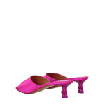 Off-White Pink Satin Stiletto Heels Sandals OF-8547405463817-EU36/US6