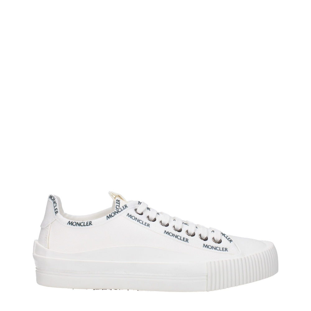 Moncler White Fabric Low Tops MO-8616468185353-EU35/US5