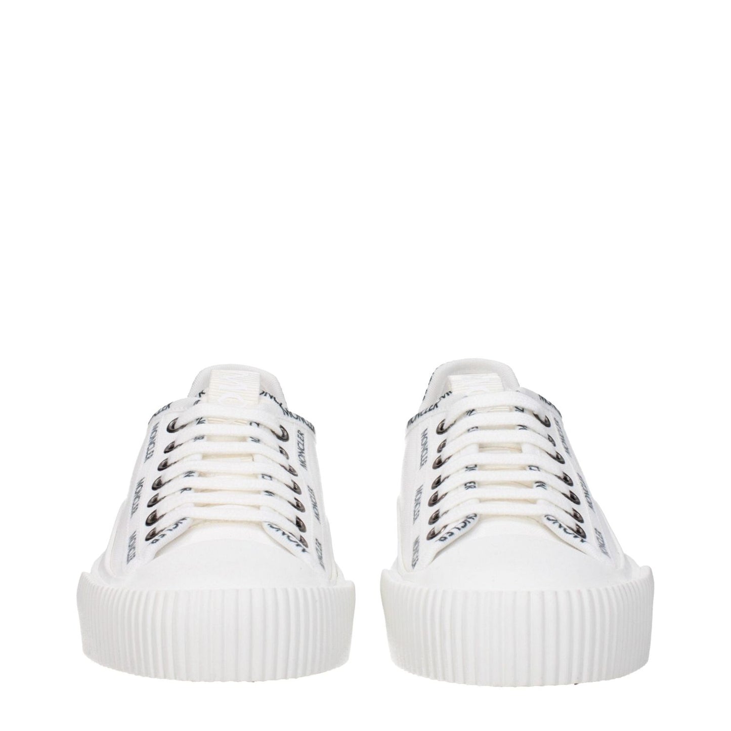 Moncler White Fabric Low Tops MO-8616468185353-EU35/US5