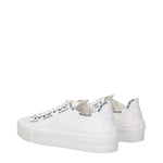 Moncler White Fabric Low Tops MO-8616468185353-EU35/US5