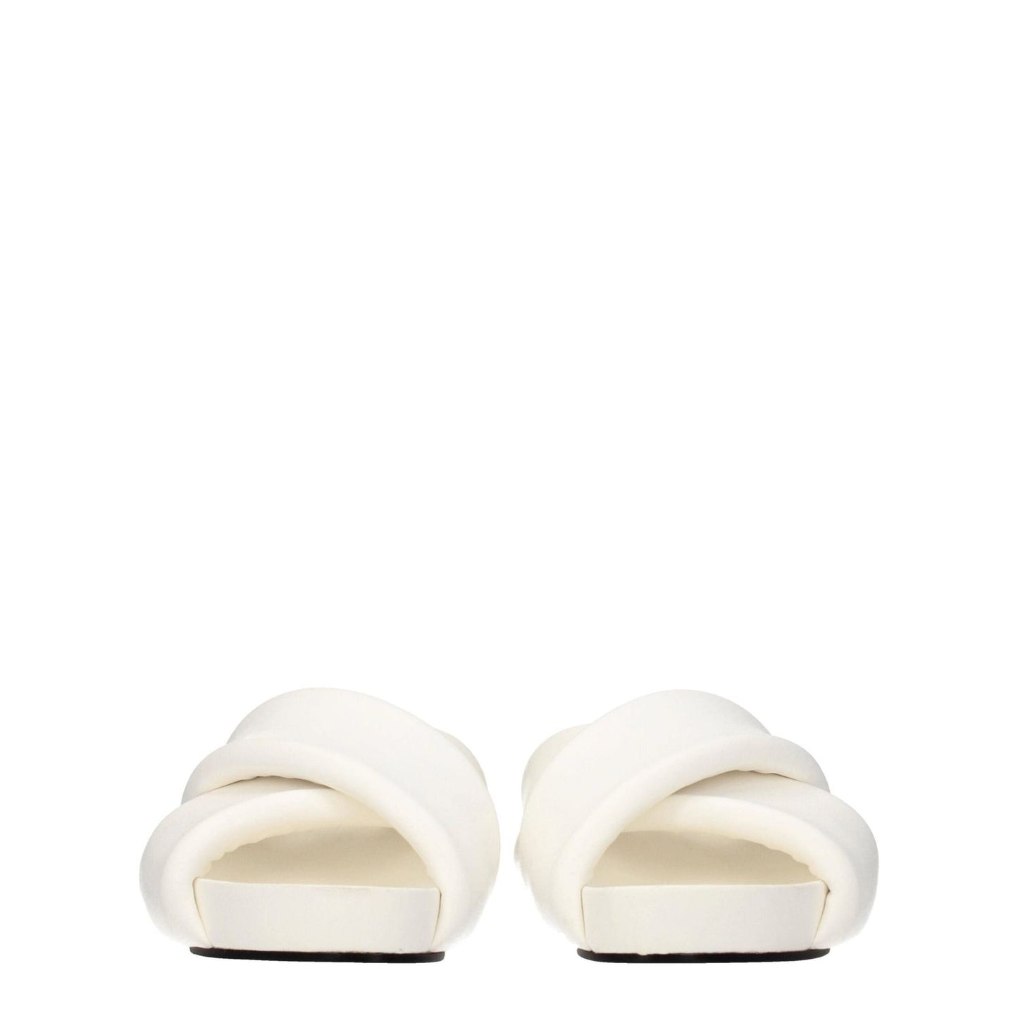 Jil Sander White Leather Slippers Sandals JI-8547354935561-EU36/US6
