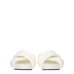 Jil Sander White Leather Slippers Sandals JI-8547354935561-EU36/US6