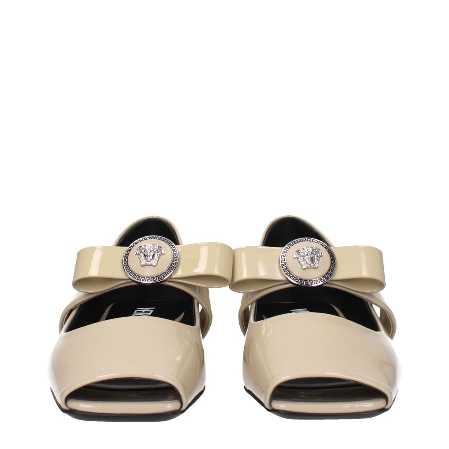 Versace Beige Leather Ballet Flats VE-9256354840841-EU39/US9