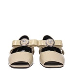 Versace Beige Leather Ballet Flats VE-9256354840841-EU39/US9