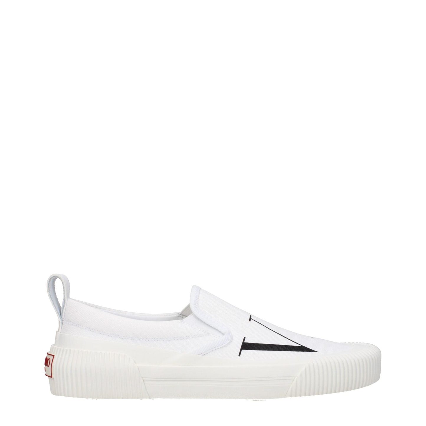 Valentino Garavani White Fabric Slip-On Loafers VA-9291024269577-EU39.5/US6.5