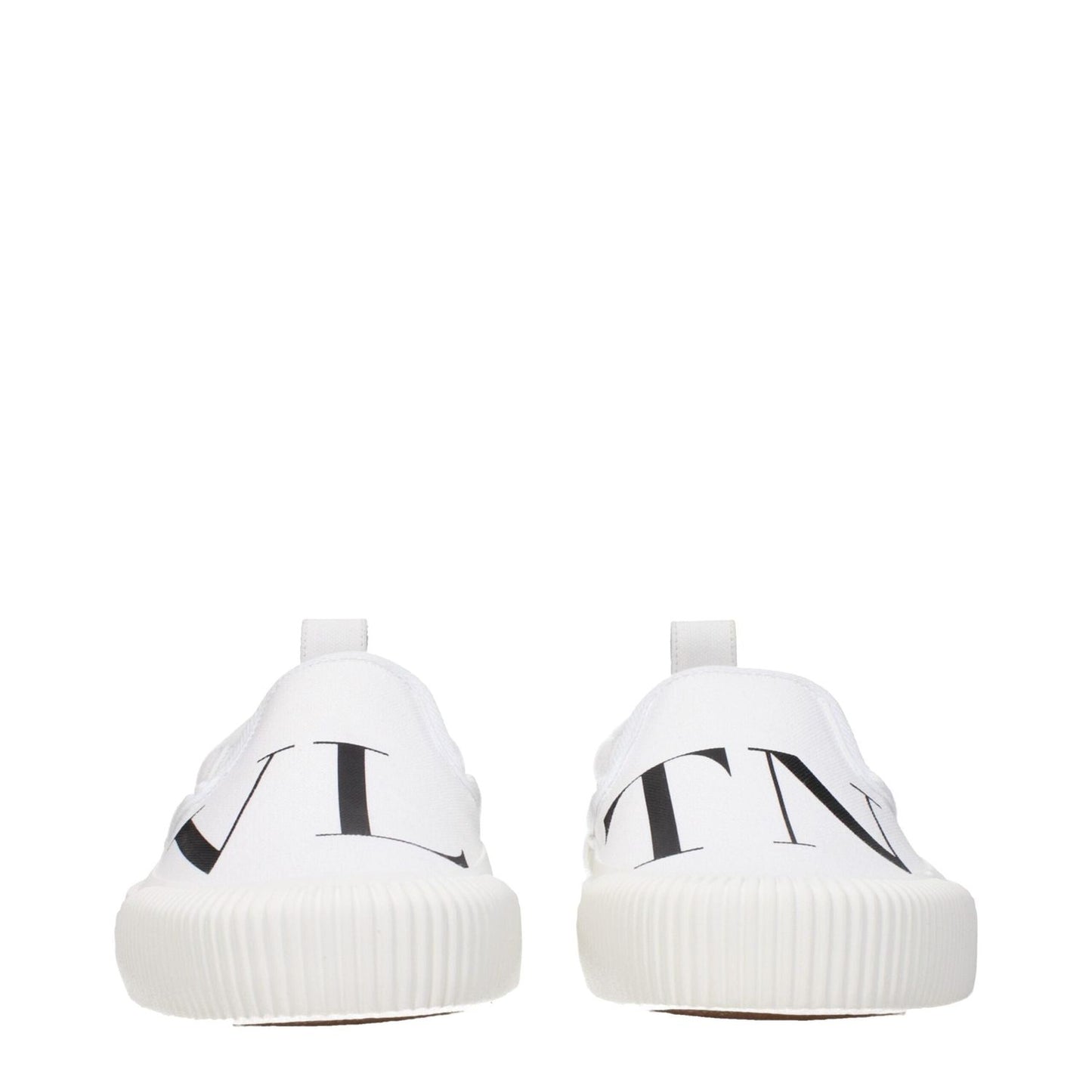 Valentino Garavani White Fabric Slip-On Loafers VA-9291024269577-EU39.5/US6.5