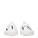 Valentino Garavani White Fabric Slip-On Loafers VA-9291024269577-EU39.5/US6.5