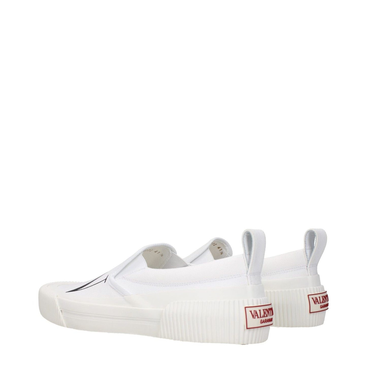 Valentino Garavani White Fabric Slip-On Loafers VA-9291024269577-EU39.5/US6.5