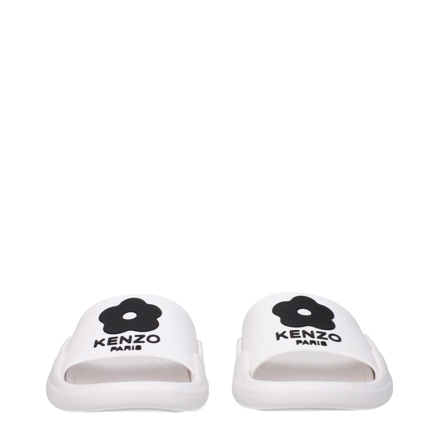 Kenzo White Cotton Slippers Sandals KE-9312232702217-EU36/US6