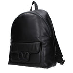 Valentino Garavani Black Leather Backpacks VA14895187034377BT