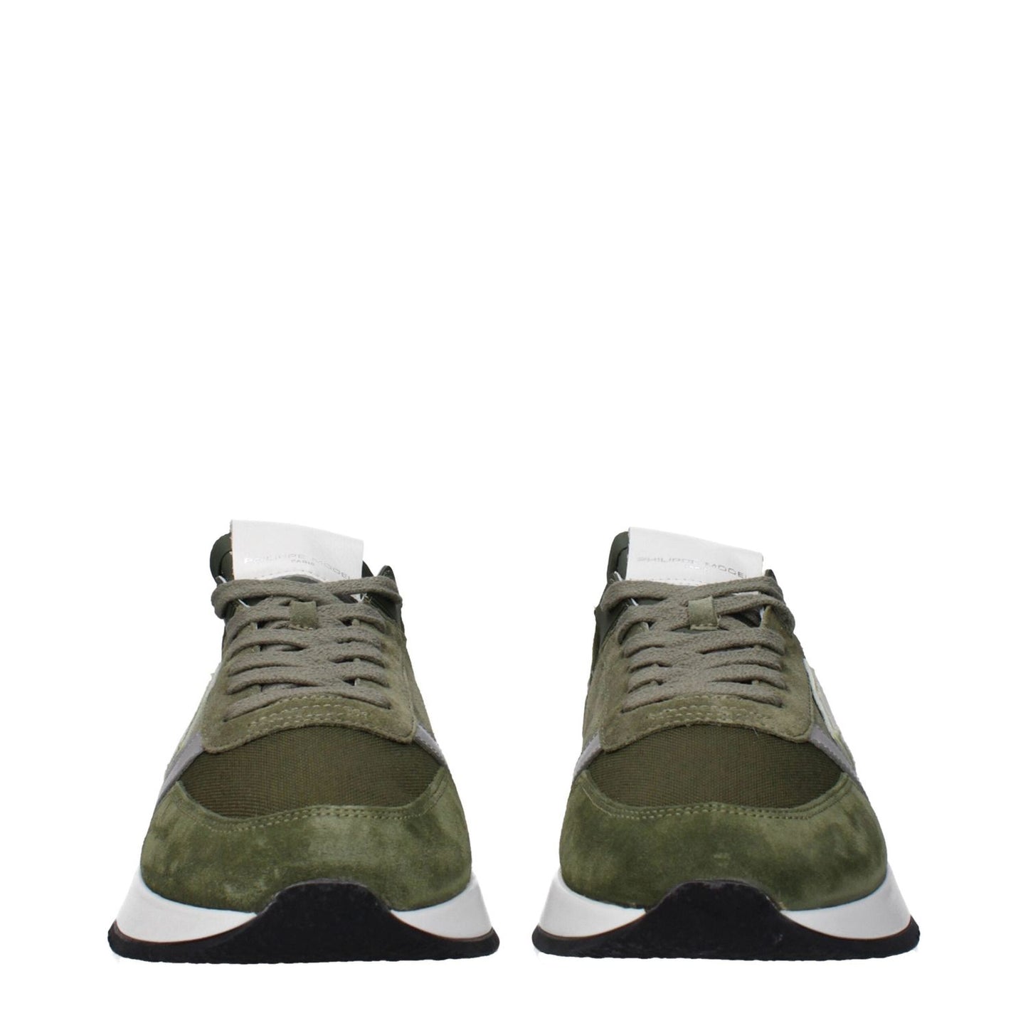Philippe Model Green Leather Athletic Sneakers PH-15084918178057-EU40/US7