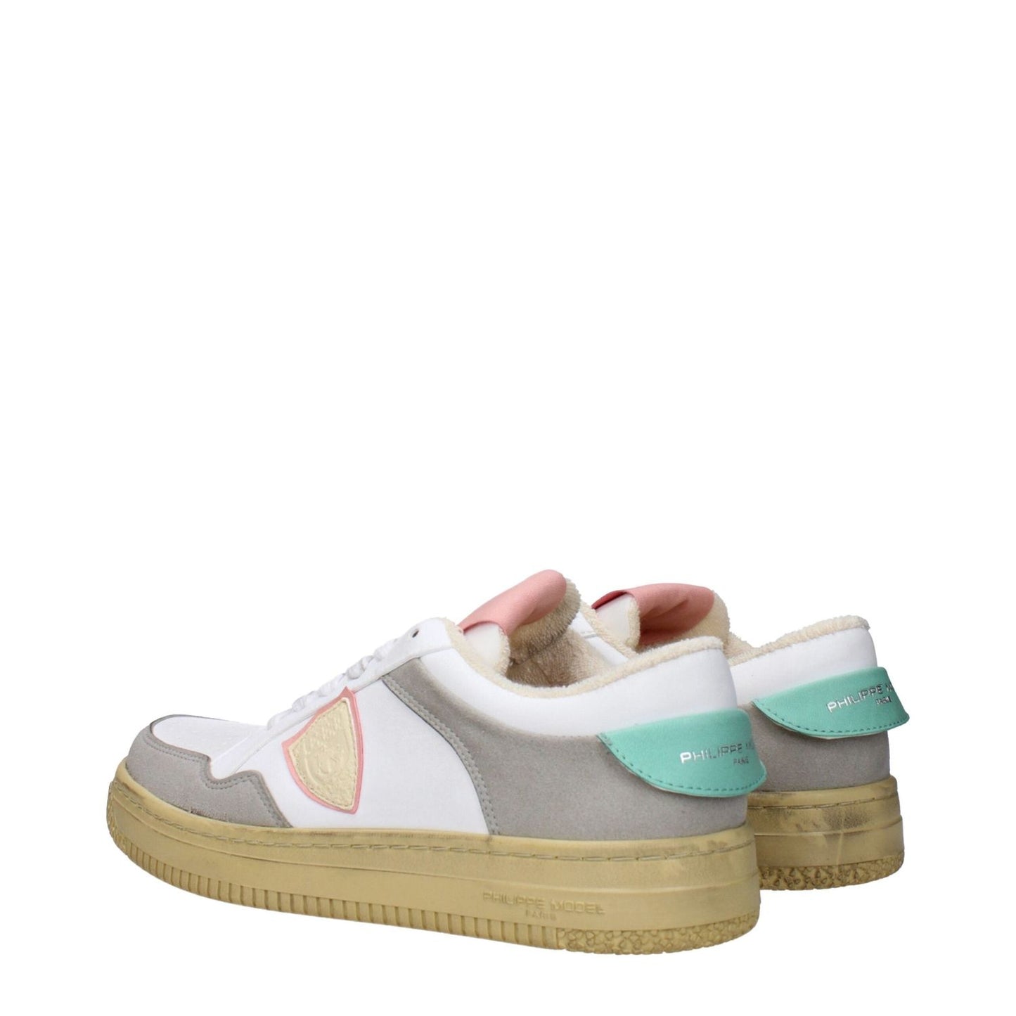 Philippe Model White Leather Low Tops PH-15093893693705-EU37/US7