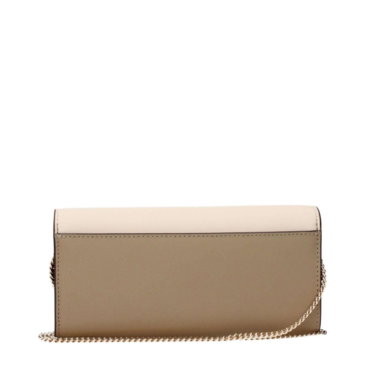 Tory Burch Beige Leather Clutch Bag