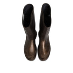 Dolce & Gabbana Metallic Brown Pull On Rain Boots Shoes MV7814-45