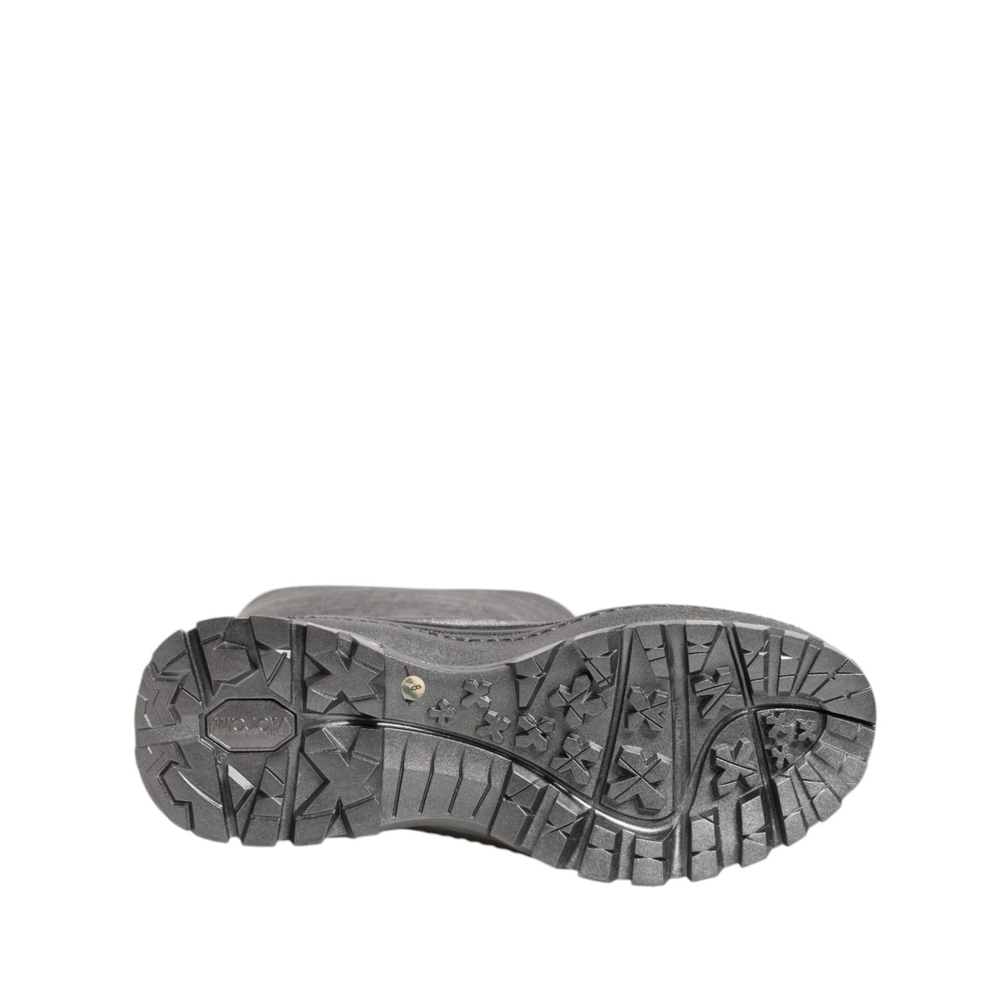 Dolce & Gabbana Metallic Silver Pull On Rain Boots Shoes