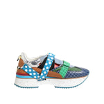 Dolce & Gabbana Multicolor Leather Low Top Sneakers Shoes MV7691-42.5