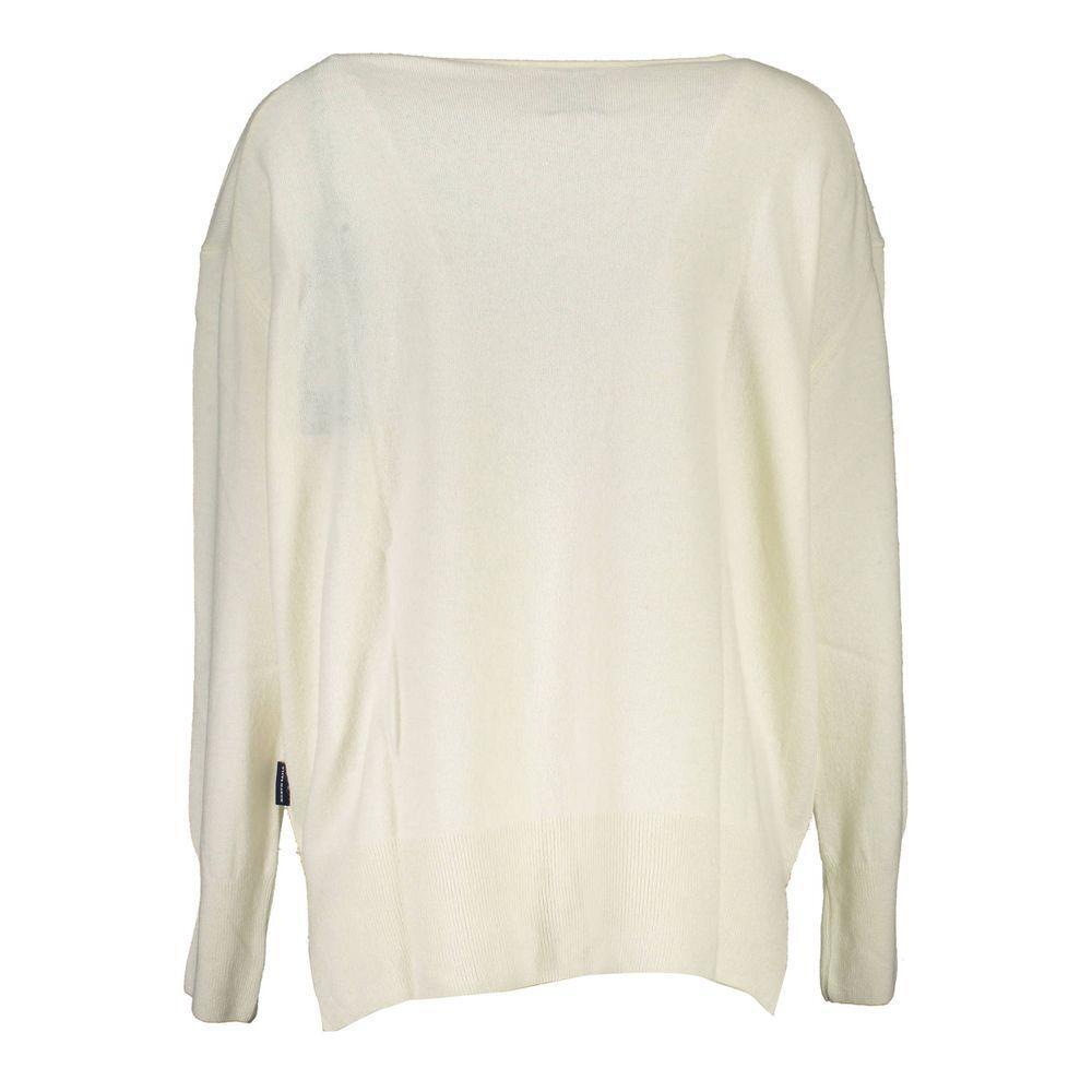 North Sails White Wool Sweater NO-16397-XS