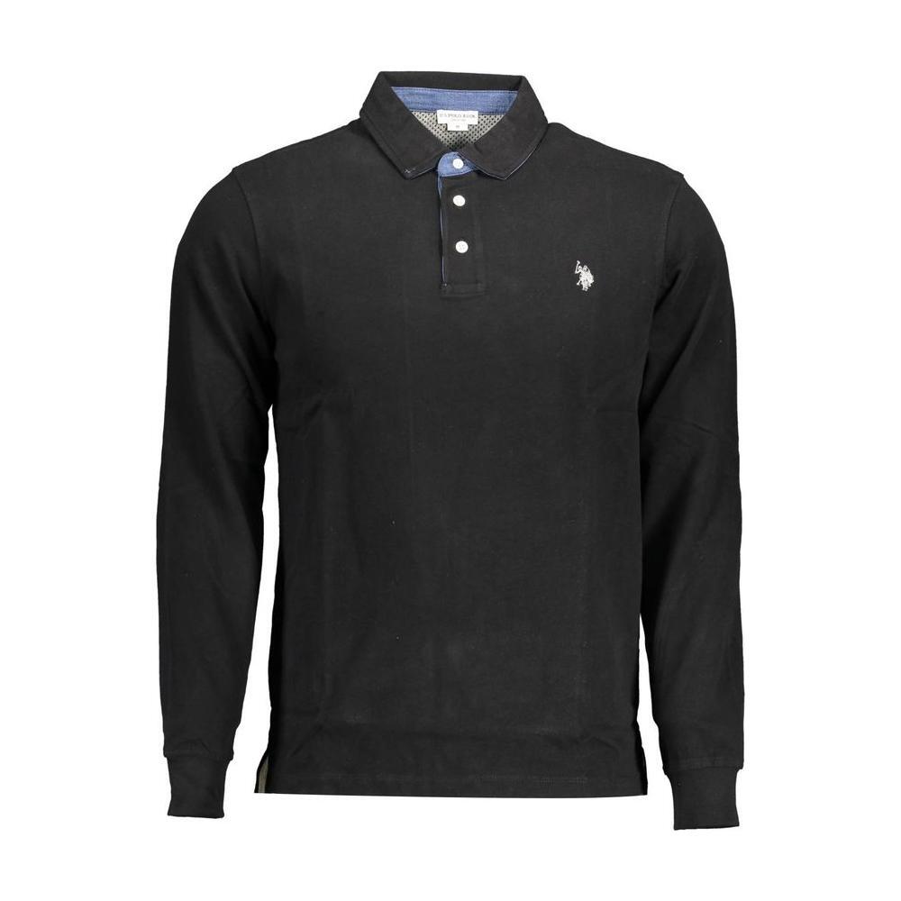 U.S. POLO ASSN. Black Cotton Polo Shirt US-16925-L