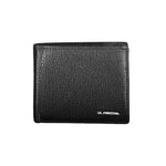 La Martina Black Leather Wallet LA-20583