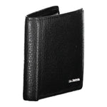 La Martina Black Leather Wallet LA-20583