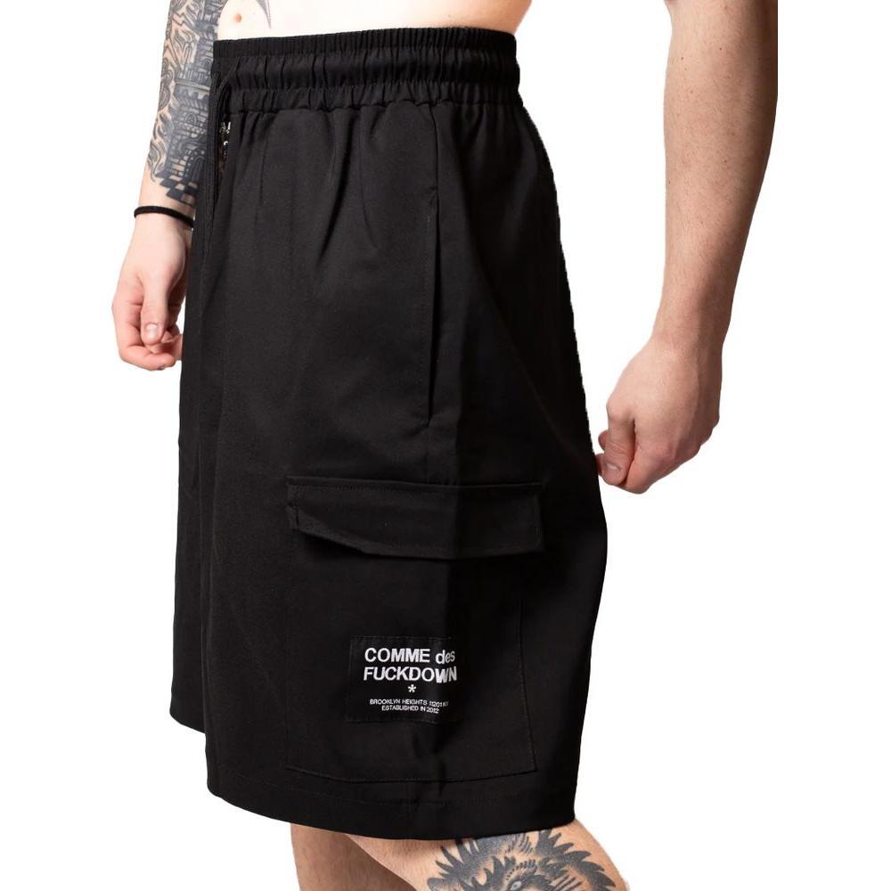 Comme Des Fuckdown Black Cotton Short CO-15826-L