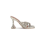 Amina Muaddi Python-patterned Shiona Sandals AM-14S363530SHISNAKENATUR-EU38.5/US8.5