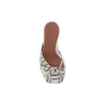 Amina Muaddi Python-patterned Shiona Sandals AM-14S363530SHISNAKENATUR-EU38.5/US8.5