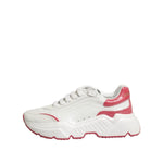 Dolce & Gabbana White Pink Daymaster Low Top Sneakers Shoes LA12738-37