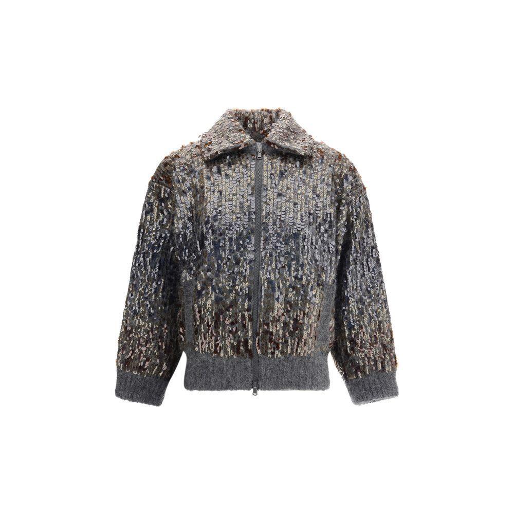 Brunello Cucinelli Sequined Cardigan BR-M1U375916PC9144-S