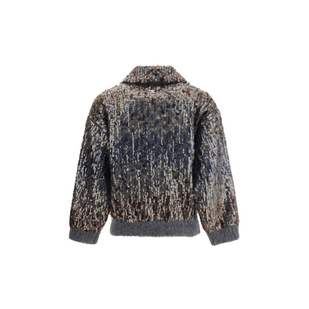 Brunello Cucinelli Sequined Cardigan BR-M1U375916PC9144-S