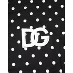 Dolce & Gabbana Black Polka Dot Short Sleeves Collared Polo T-shirt