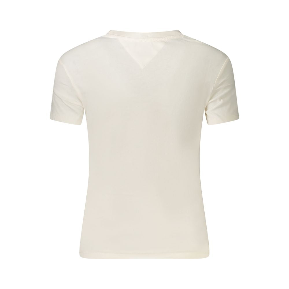 Tommy Hilfiger White Cotton Women T-Shirt TO-39320-M