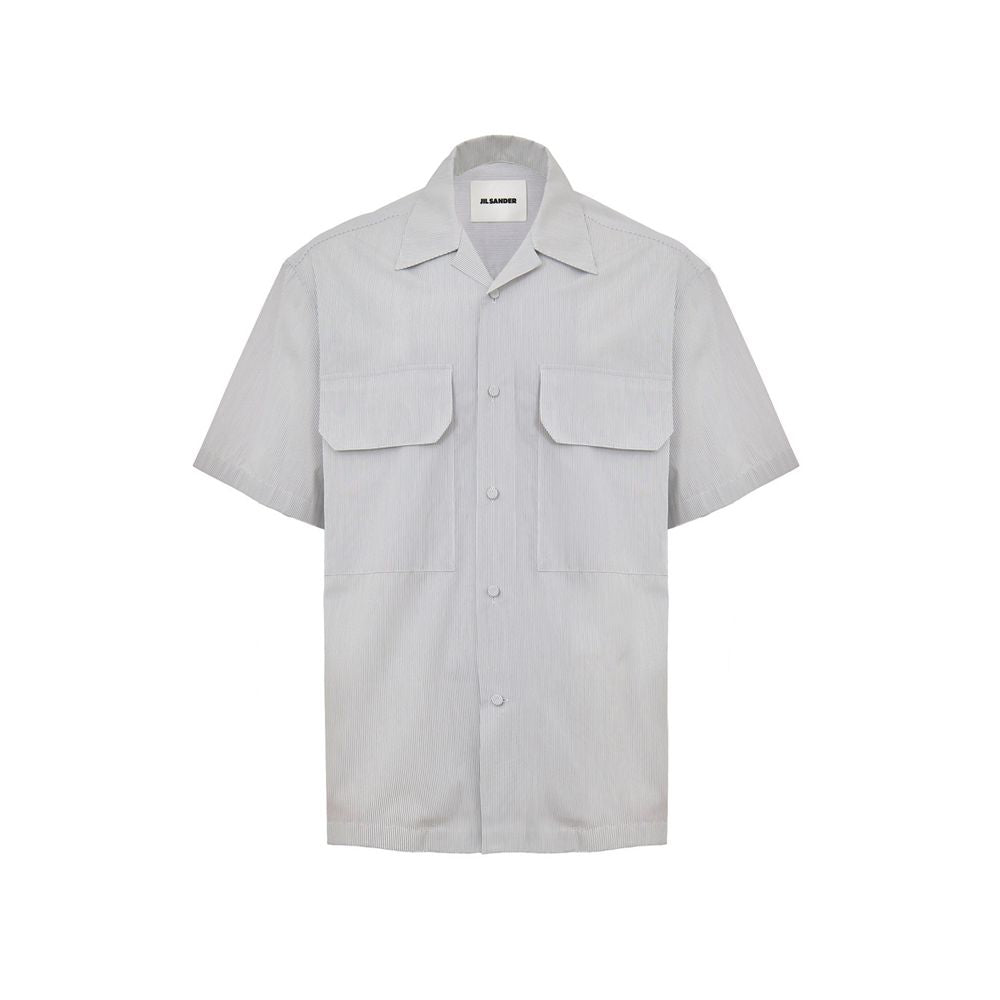 Jil Sander Blue Cotton Shortsleeve JI-9912673-IT41 | L