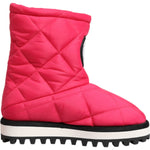 Dolce & Gabbana Pink White Viscose Padded Mid Calf Boots Shoes LA12812-35